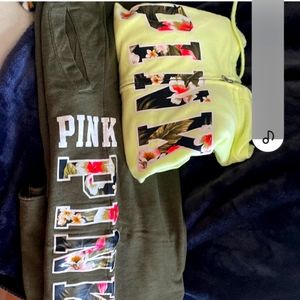 Victoria secret pink matching lounge jacket and pants. I am reposting this item.